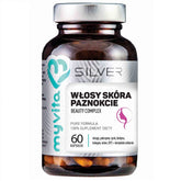 Vlasová pokožka nehty komplex krásy 60 kapslí MYVITA SILVER PURE